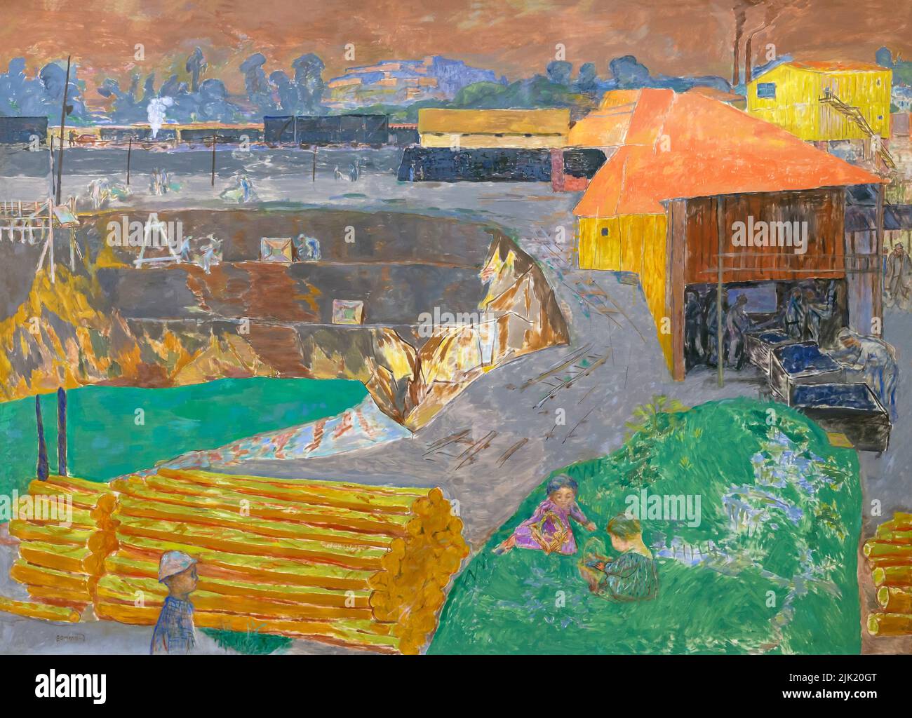 Lignite Colliery, Pierre Bonnard, 1918-1920, Neue Pinakothek, Munich, Germany, Europe Stock Photo