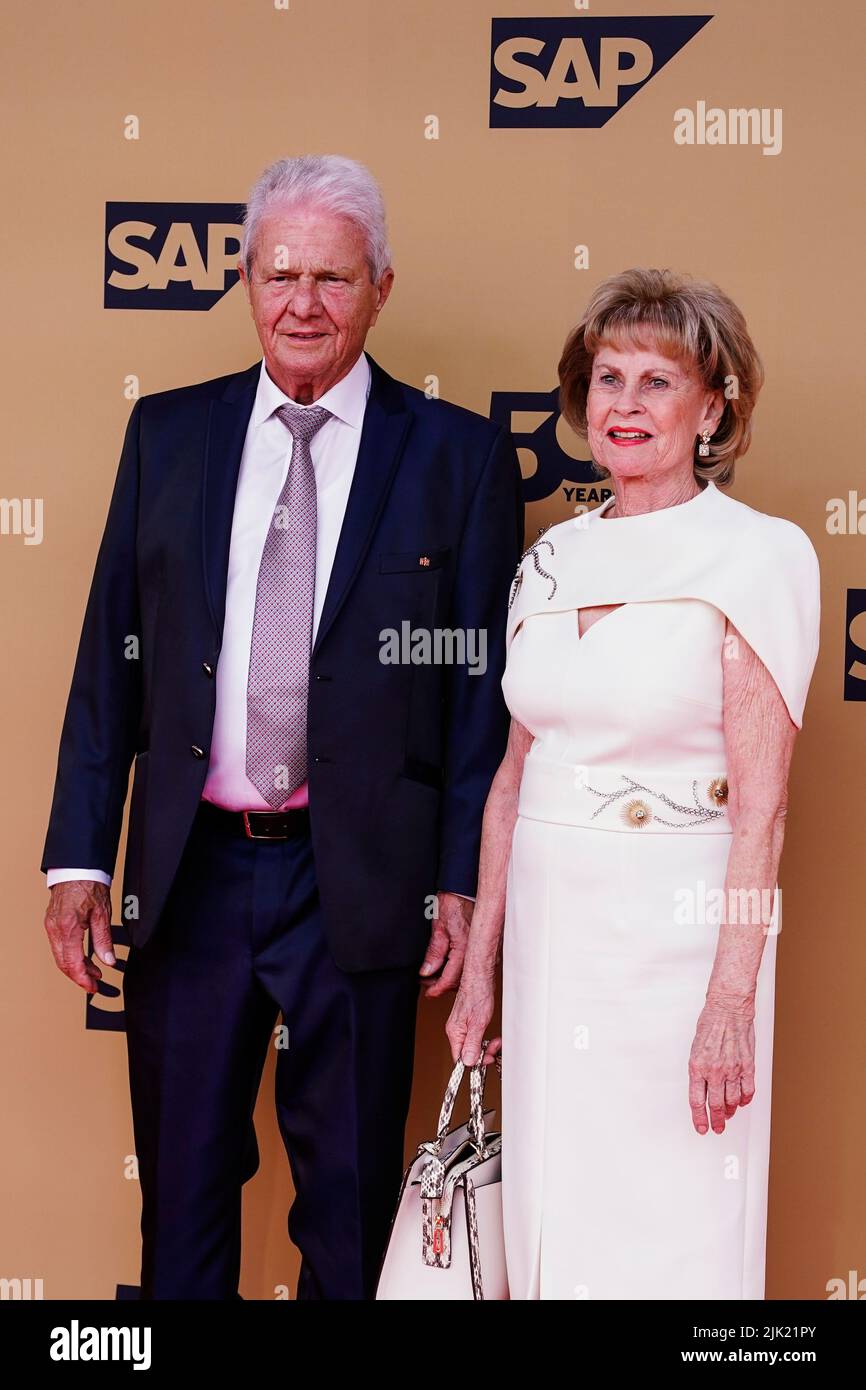 Mannheim, Germany. 29th July, 2022. SAP co-founder Dietmar Hopp and his