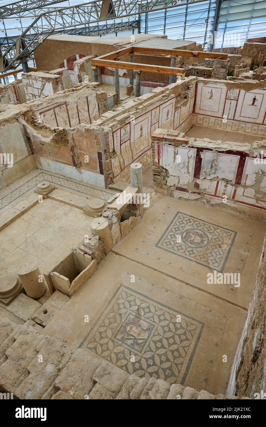 inside Terrace Houses of Ephesus, Ephesus Archaeological Site, Selcuk