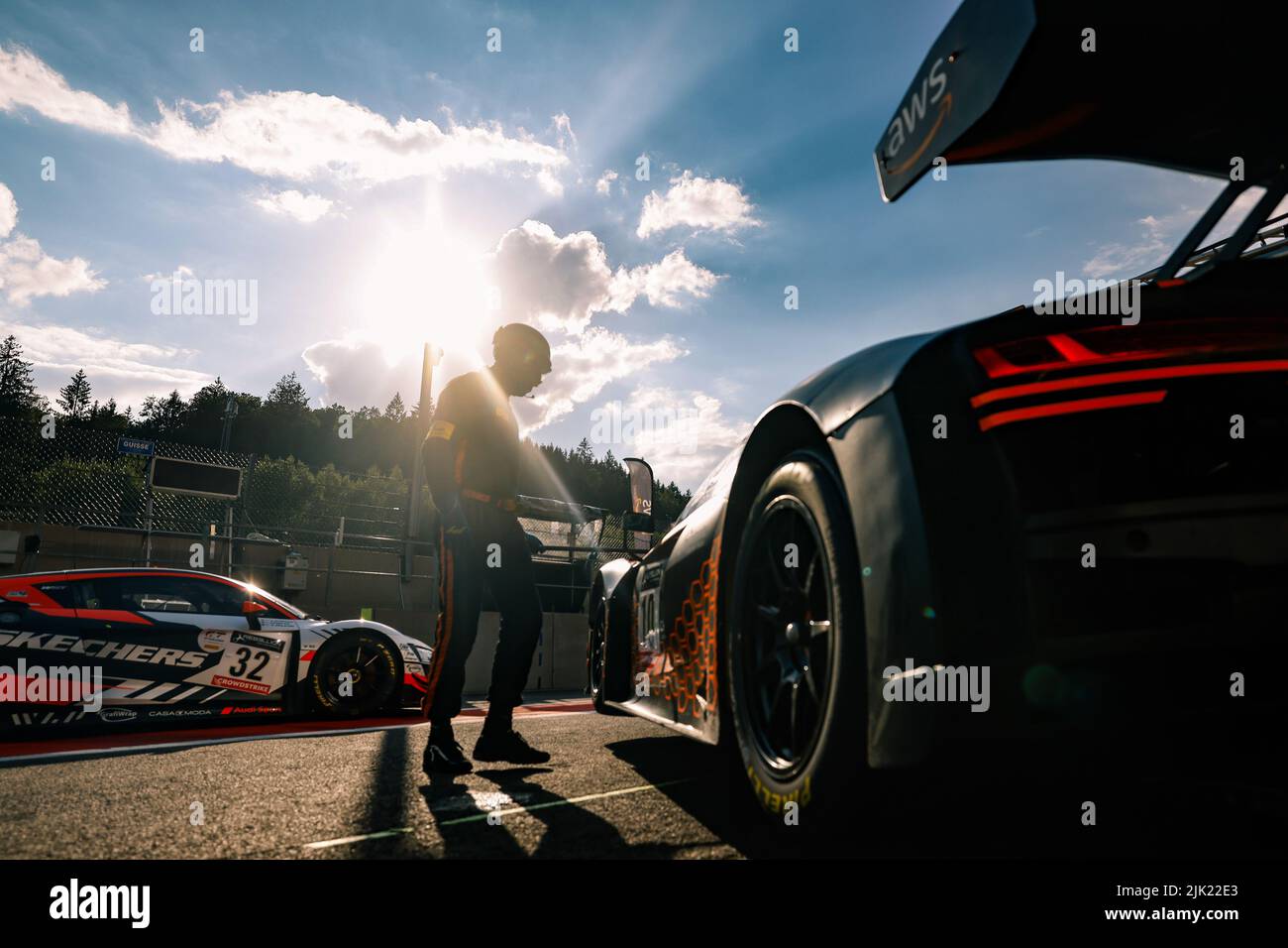 Spa, Belgium. 29th July, 2022. 10 Boutsen Racing, Audi R8 LMS evo II ...