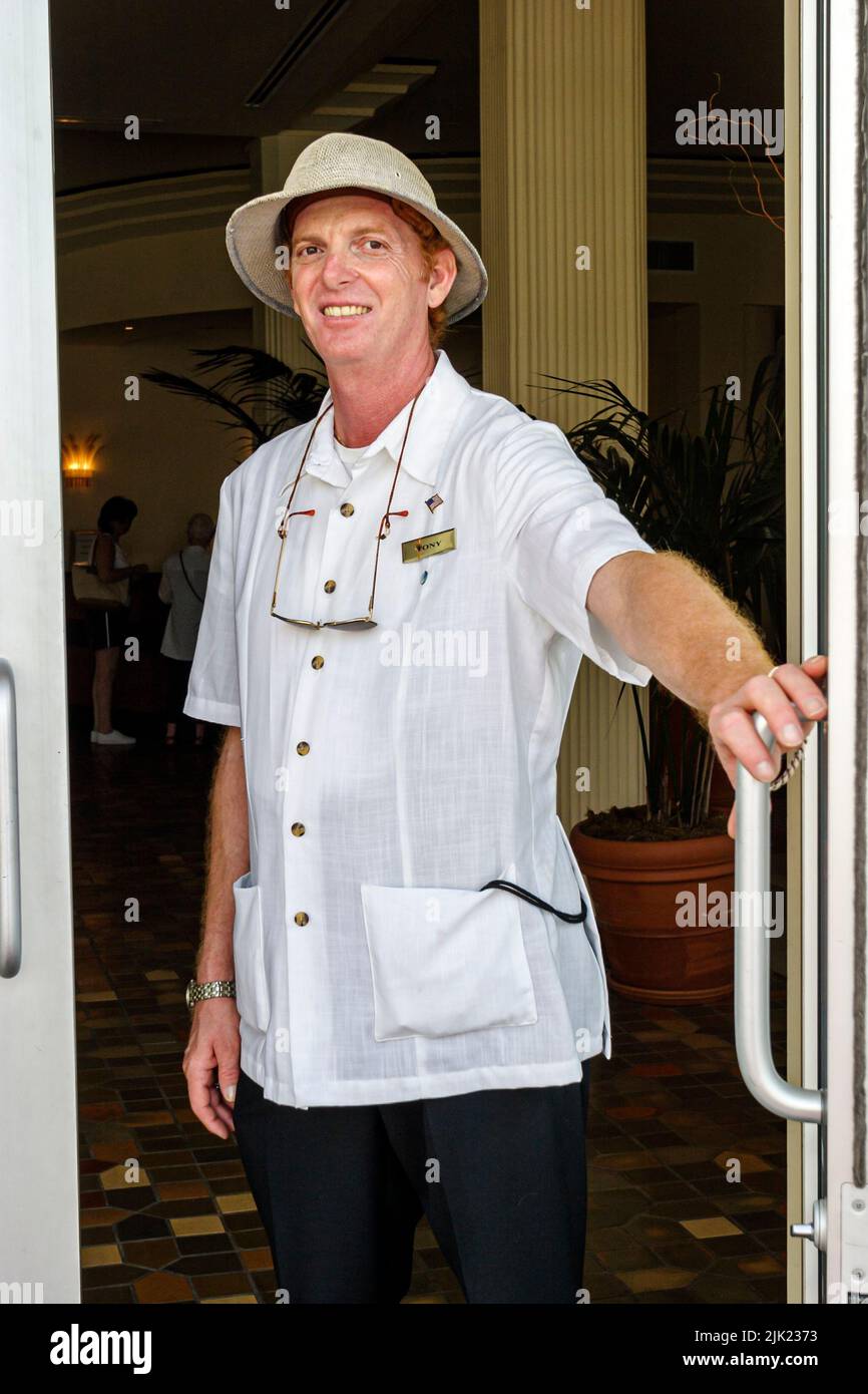Miami Beach Florida,South Beach Ocean Drive Savoy hotel hotels doorman