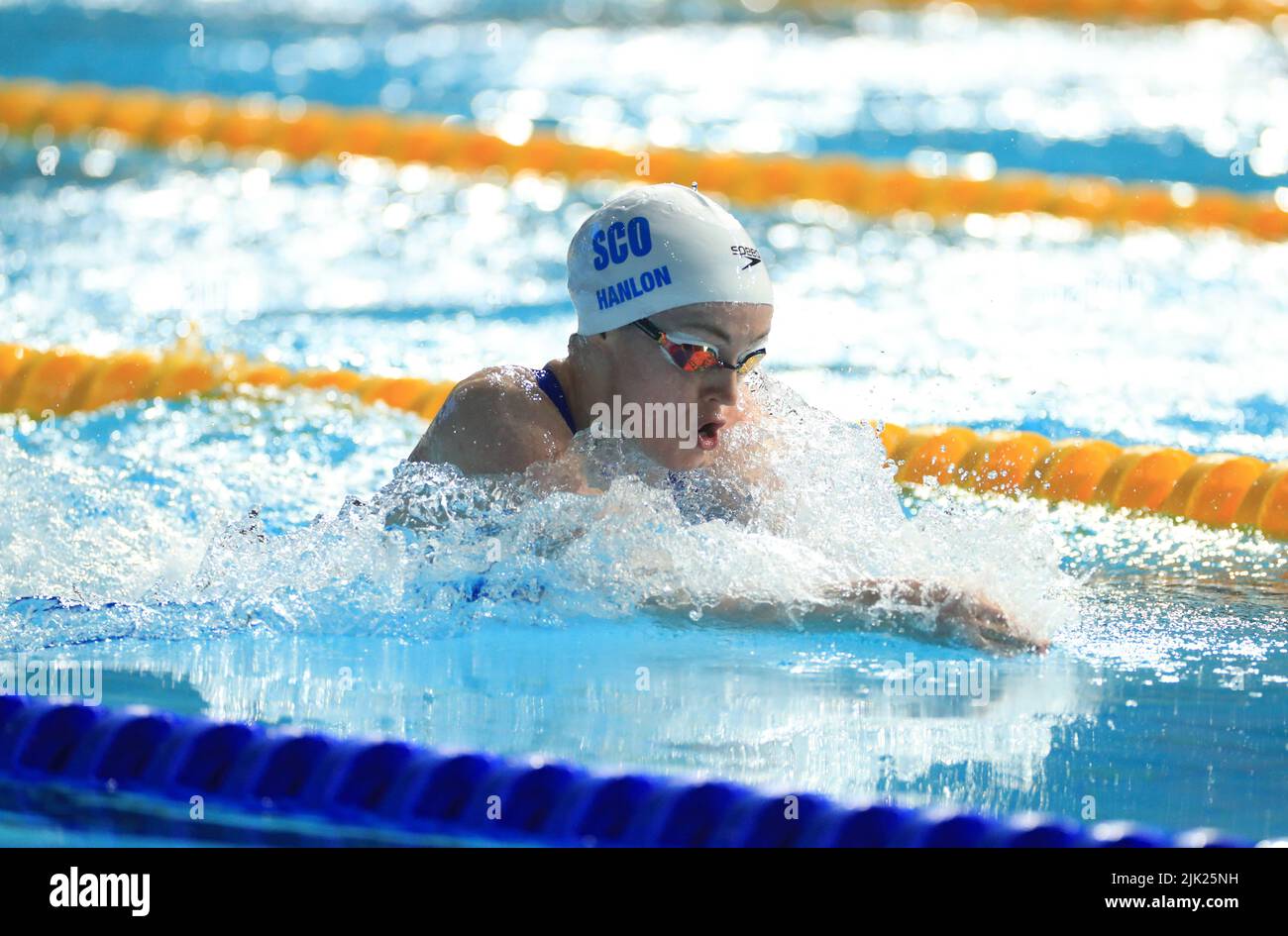 Scotland's Kara Aline Hanlon in the Women's 50m Breaststroke - Semi-Final 1 at Sandwell Aquatics Centre on day one of 2022 Commonwealth Games in Birmingham. Picture date: Friday July 29, 2022. Stock Photo