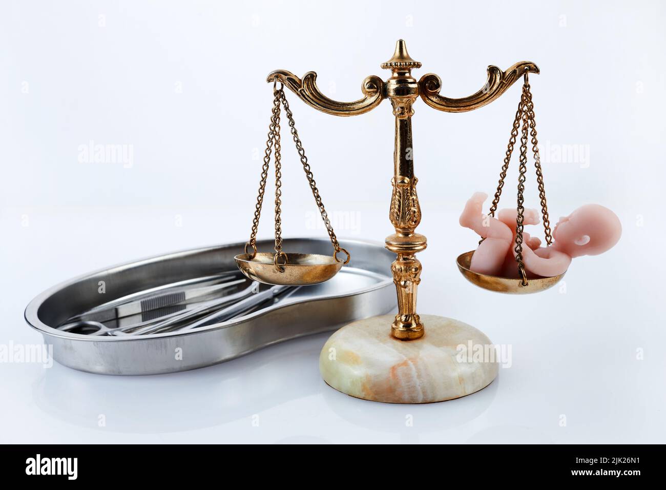 Reproduction laws and abortion or fetus rights Stock Photo