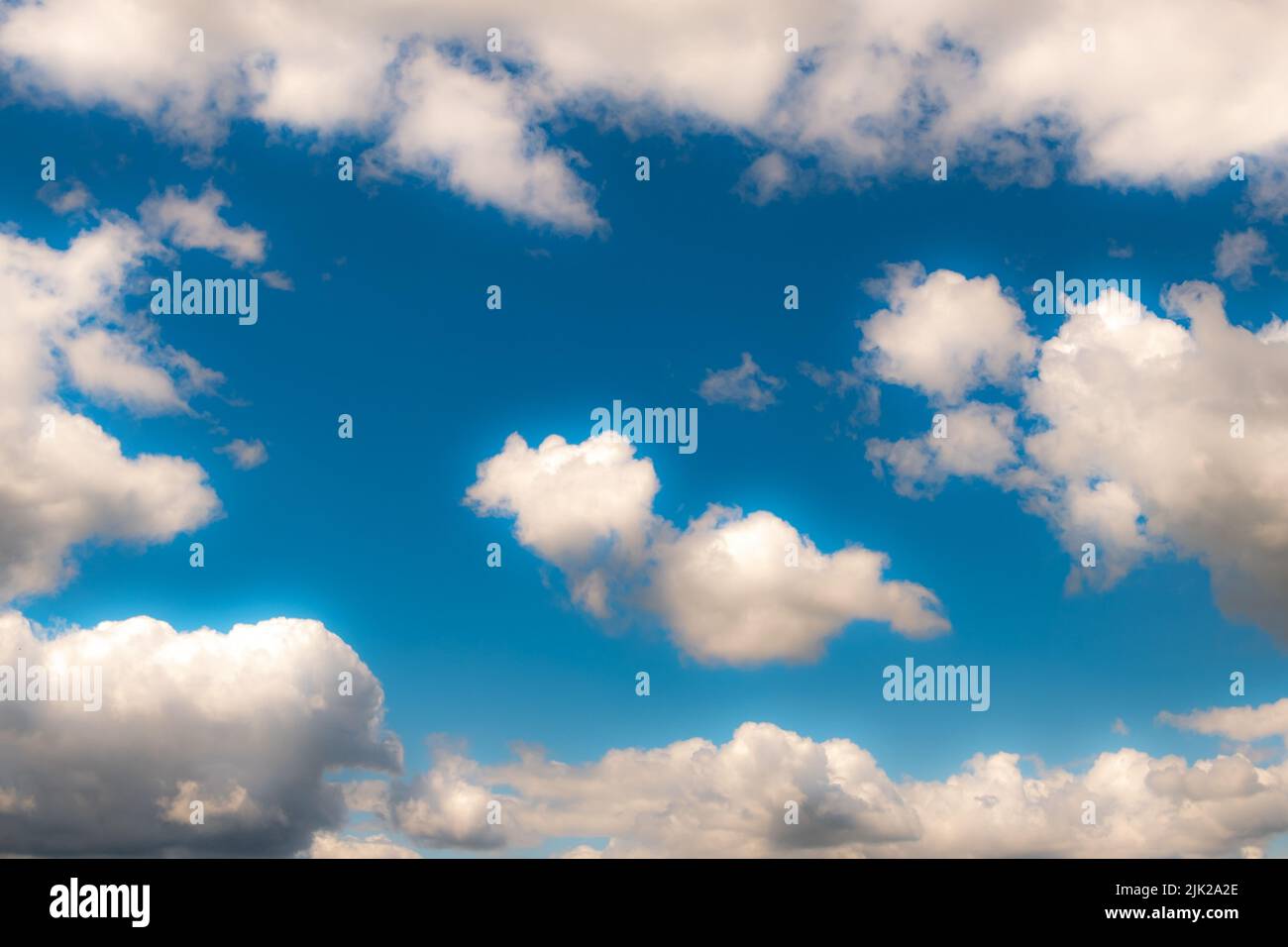 Blue sky with clouds Stock Photo