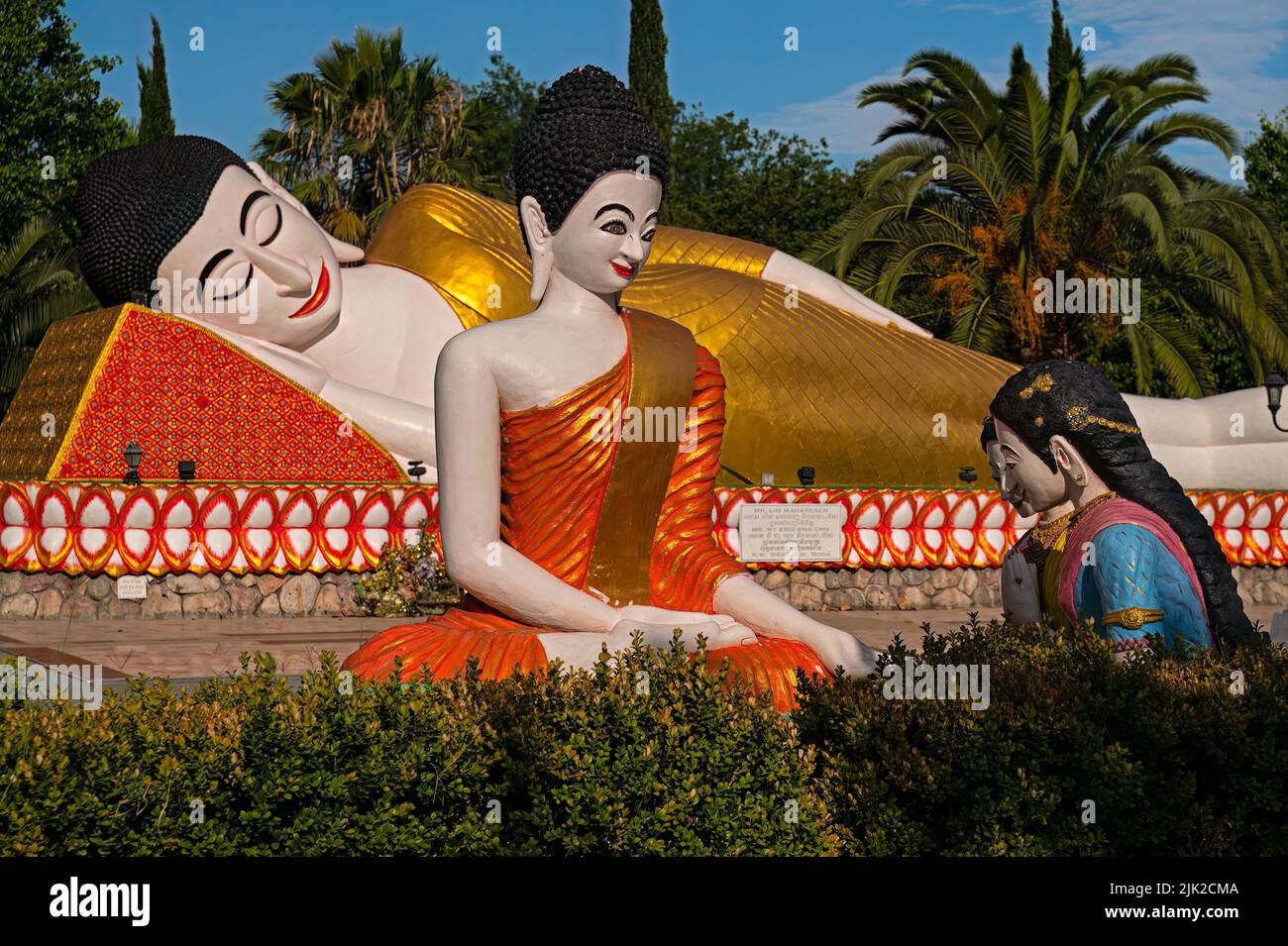 Stockton Cambodian Buddhist Temple, California Stock Photo