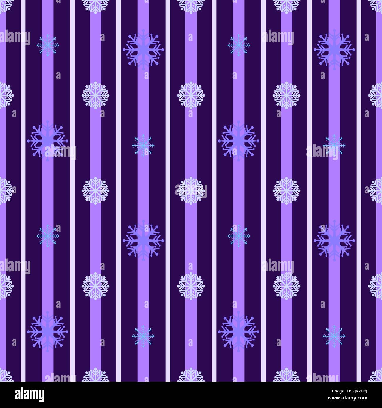 Winter seamless snowflakes and stripes pattern for fabrics and wrapping ...
