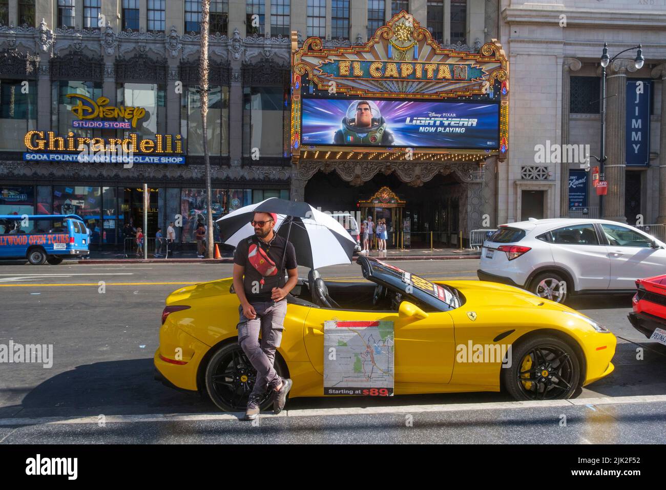 Sports car rental, Hollywood, Los Angeles, California, United States of