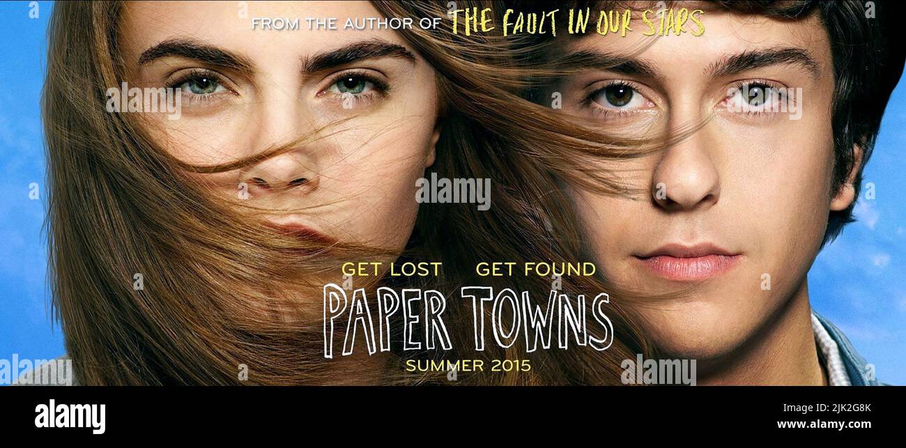 DELEVINGNE,POSTER, PAPER TOWNS, 2015 Stock Photo - Alamy