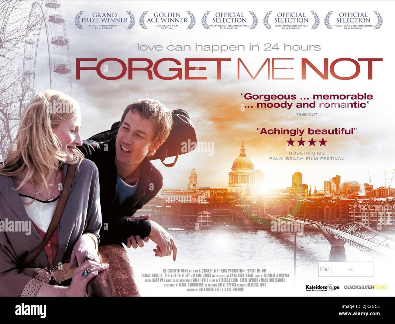 GENEVIEVE O'REILLY, TOBIAS MENZIES POSTER, FORGET ME NOT, 2015 Stock Photo