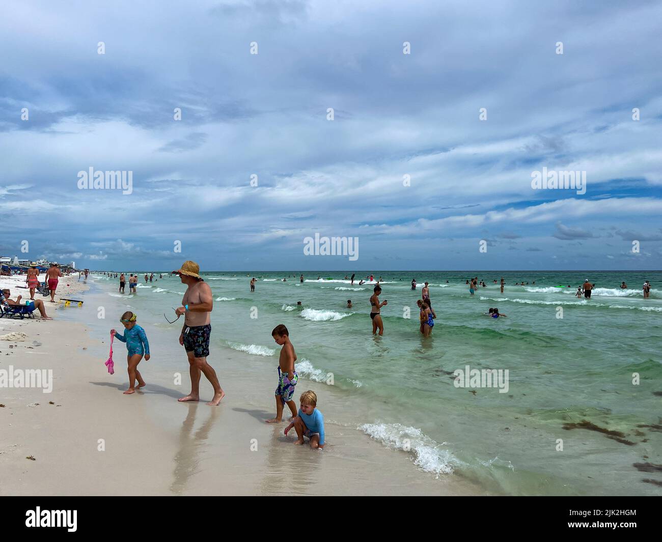 Watercolor, FL USA July 25, 2022 The Beach at the Watercolor