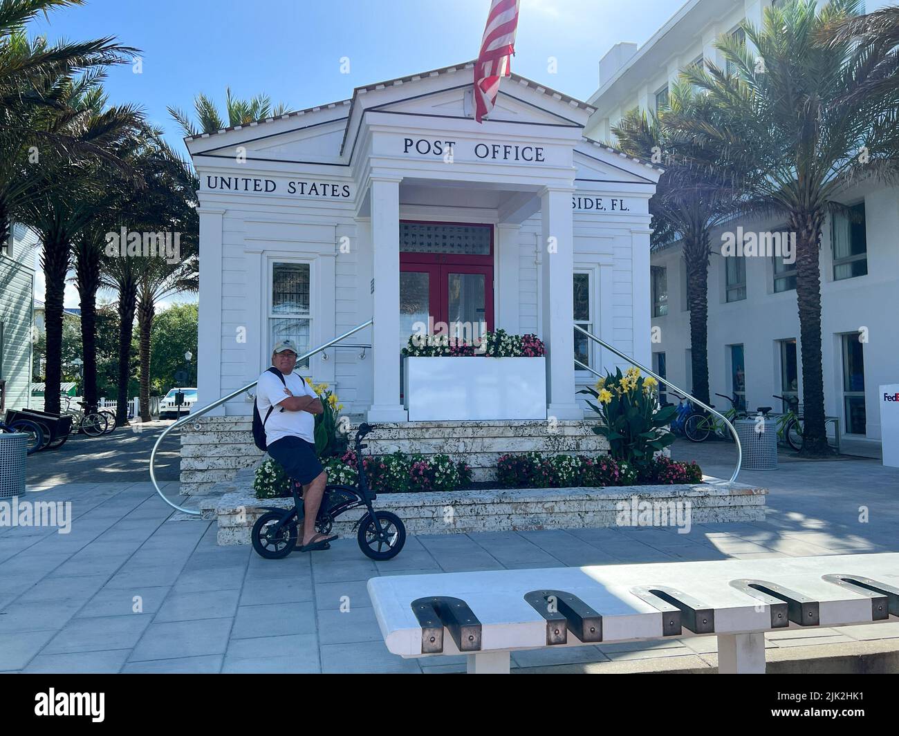 Seaside, FL USA July 25, 2022 The Seaside, FL Post Office in the