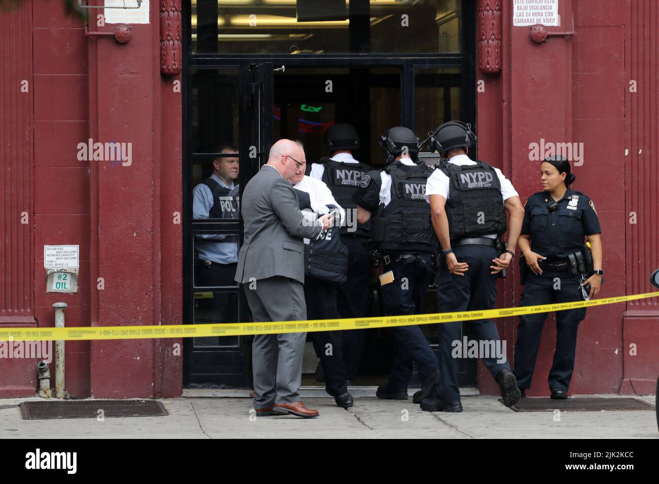 Three Suspects Apprehended in Bronx Shooting, New York, NY USA Stock Photo