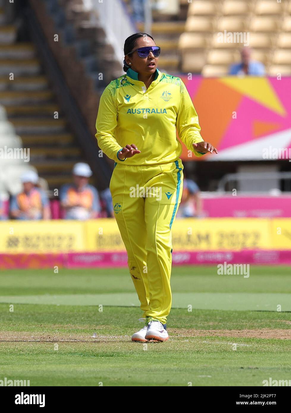 Egsbaston, Birmingham, UK 29th July 2022 Womens T20 Cricket Match between India and Australia; Australia won by 3 wickets inspite of excellent performance by Indian women players