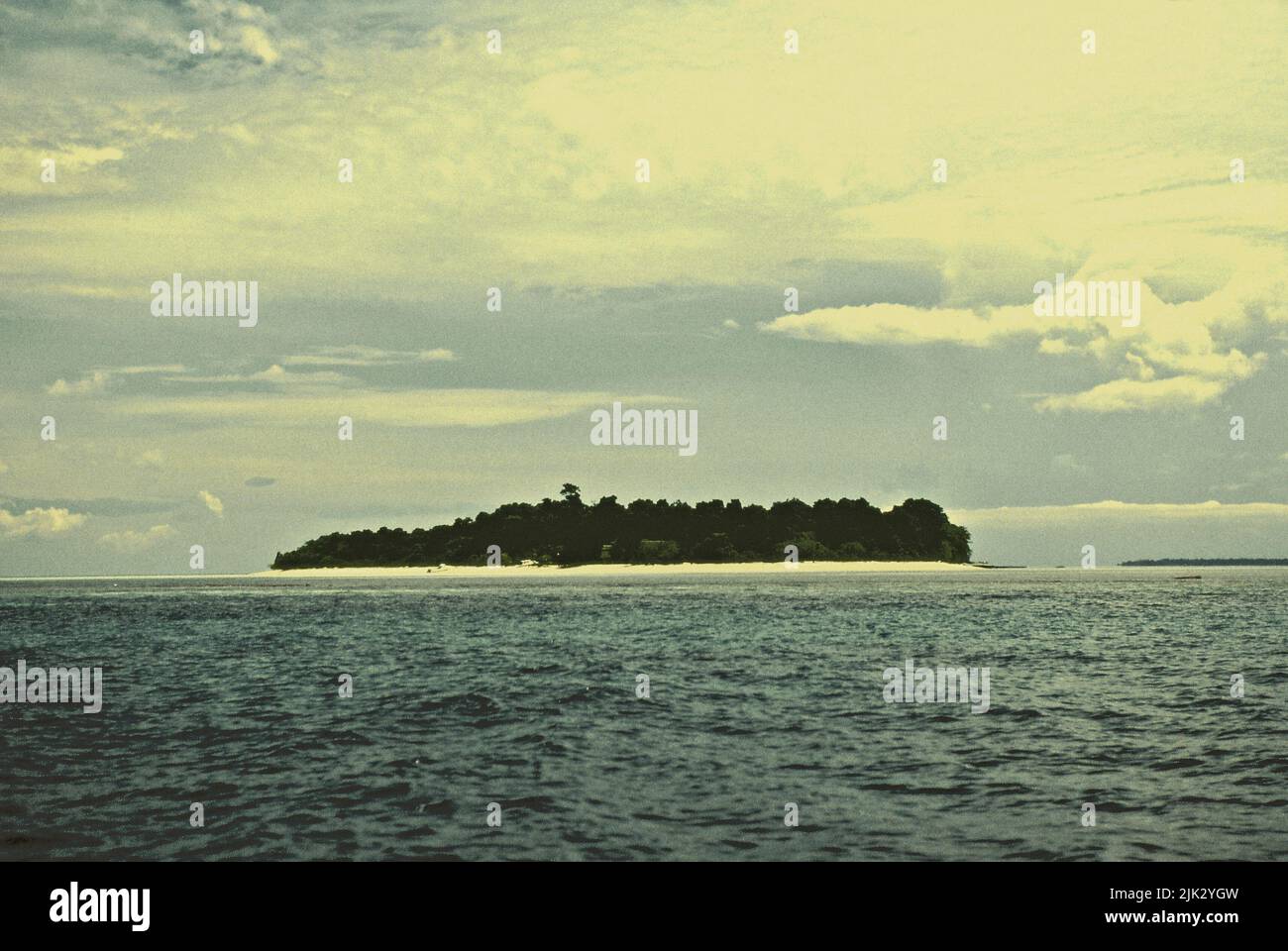 Sangalaki Island, a part of Berau Marine Protected Area, which lies within Derawan Islands in Berau, East Kalimantan, Indonesia. Stock Photo
