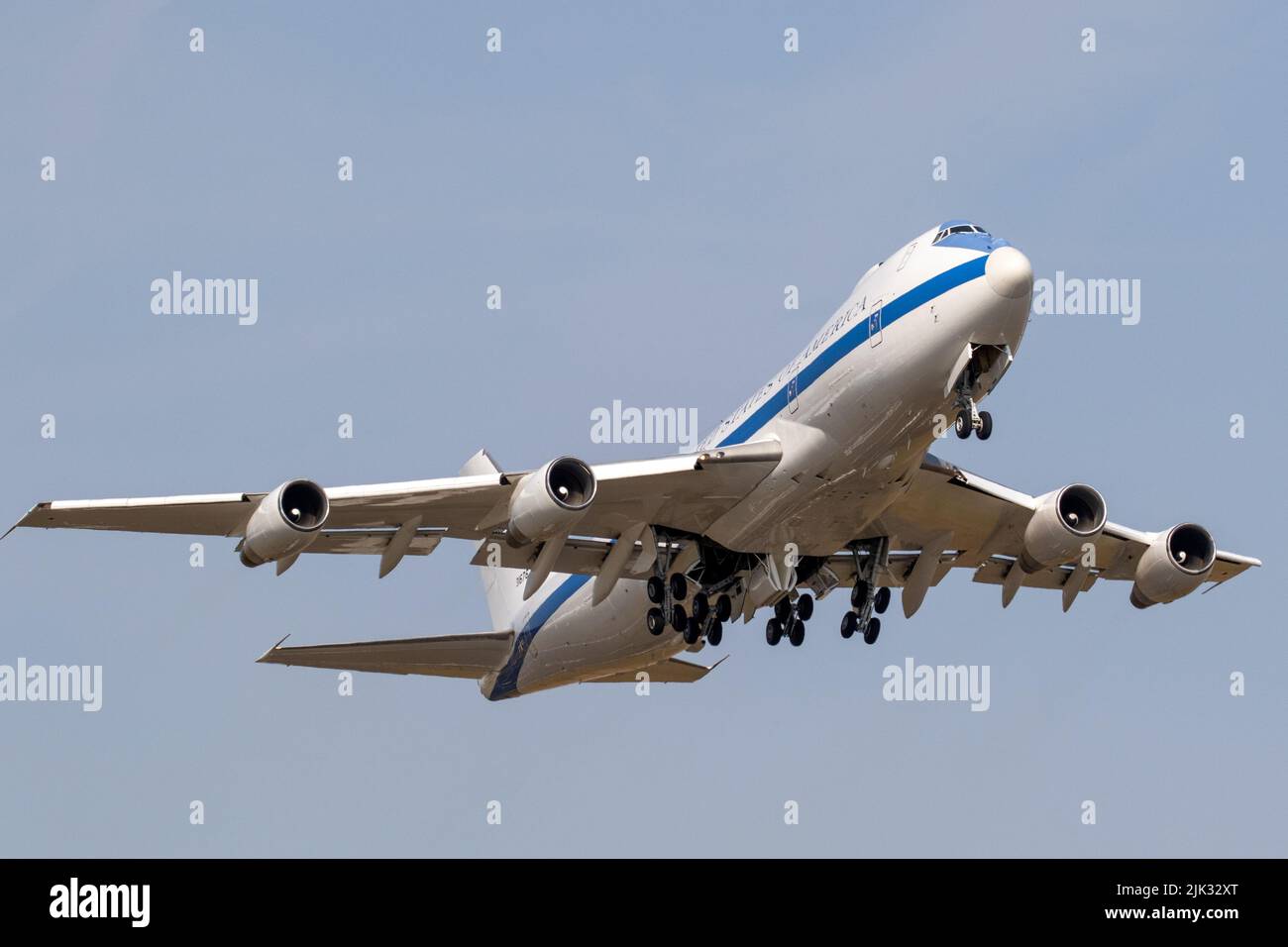 Boeing E-4B Taking off Stock Photo