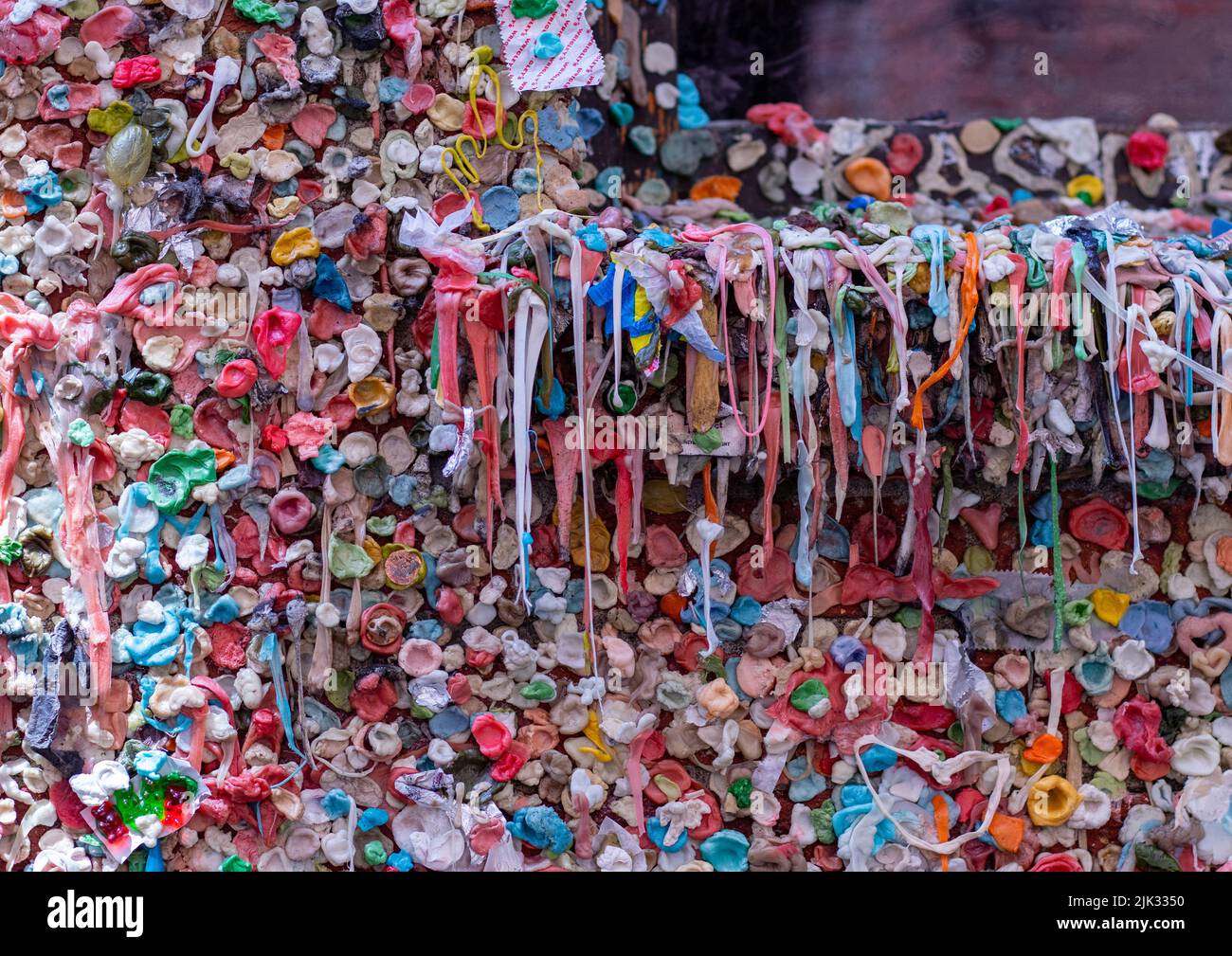 bubble gum wall in Seattle city Stock Photo