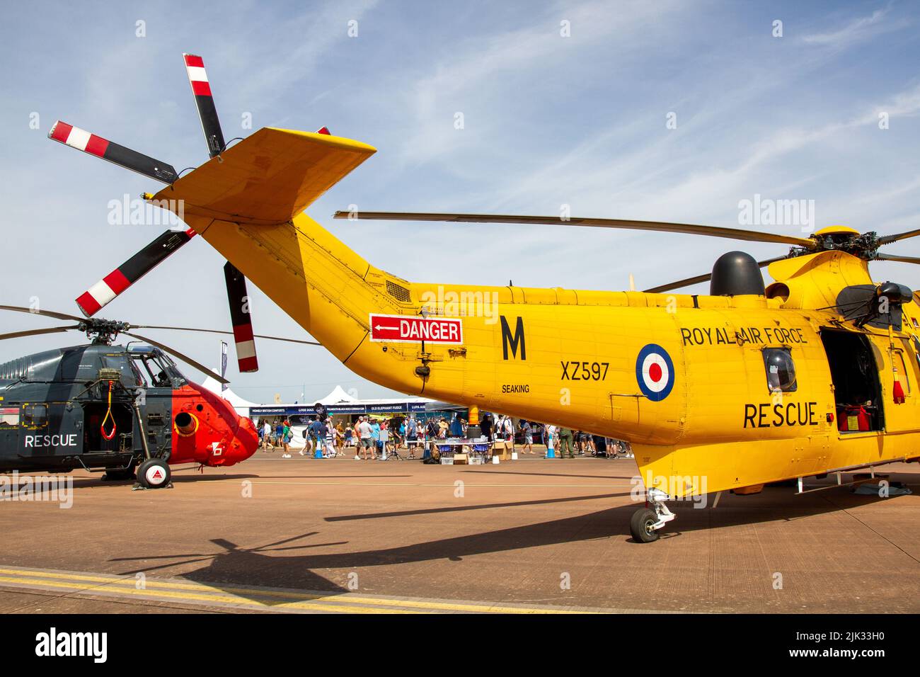 Historic Helicopters, Wessex and Seaking Stock Photo