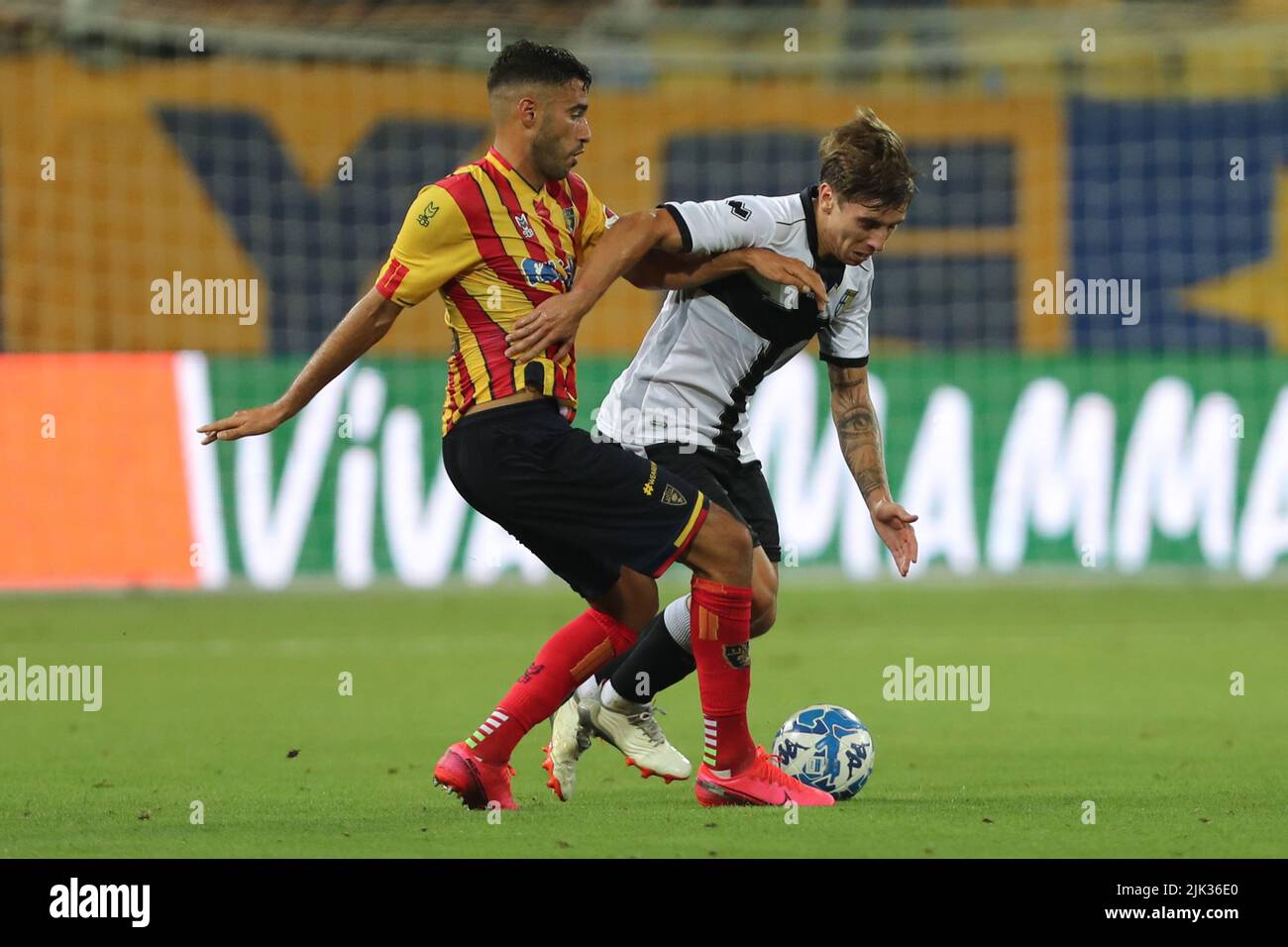 Adrian Bernabe' of PARMA CALCIO competes for the ball during the friendly  match between Parma Calcio and US Lecce at Ennio Tardini on July 29, 2022  in Stock Photo - Alamy