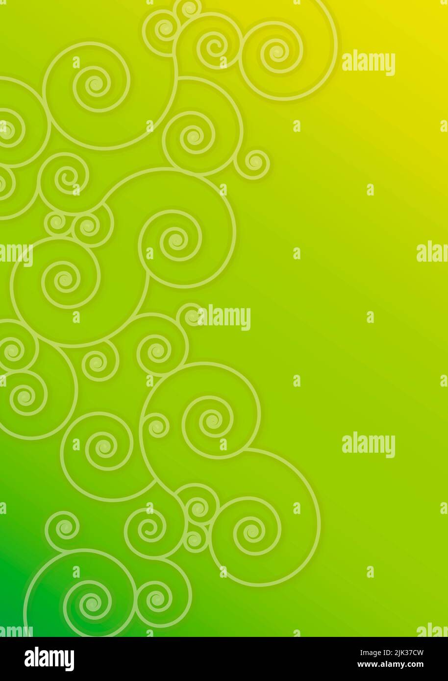 Abstract modern green background paisley Design - stock illustration Stock Photo