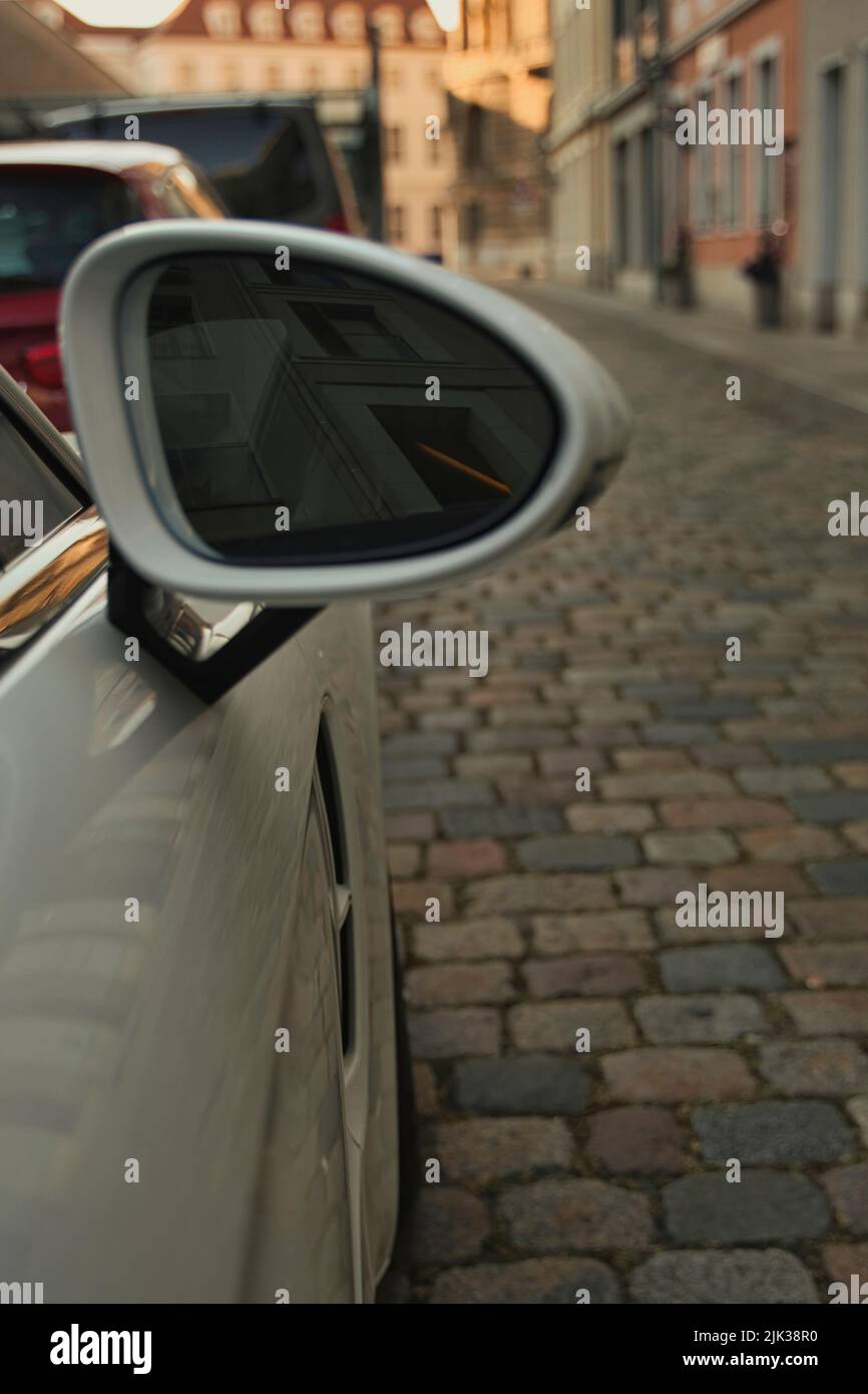 car rear view mirror Stock Photo Alamy