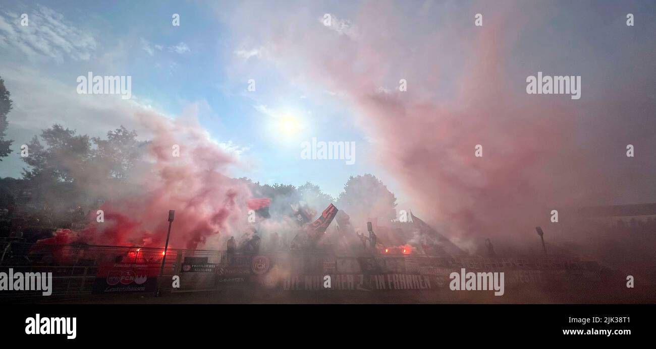 Wins Germany 29th July 22 Firo 07 29 22 Football Soccer 1st League 1st Bundesliga Season 22 23 Dfb Cup 1st Fc Kaan Marienborn 1st Fc Nuremberg 0 2 Julian Schauerte Kaan Left Versus