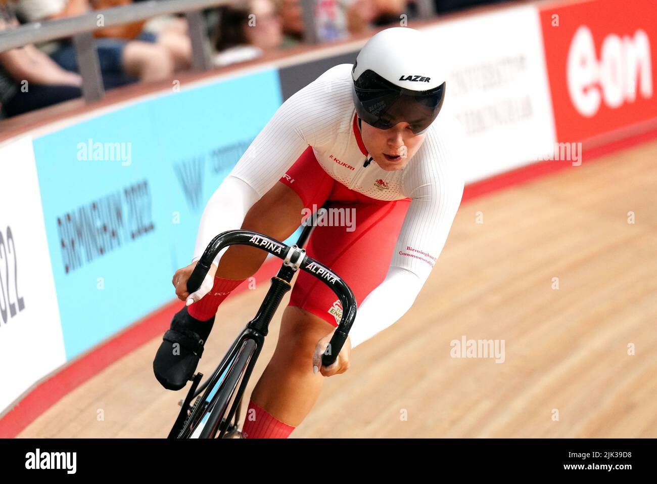 England's Sophie Capewell during the Women's Sprint - Qualifying at Lee ...