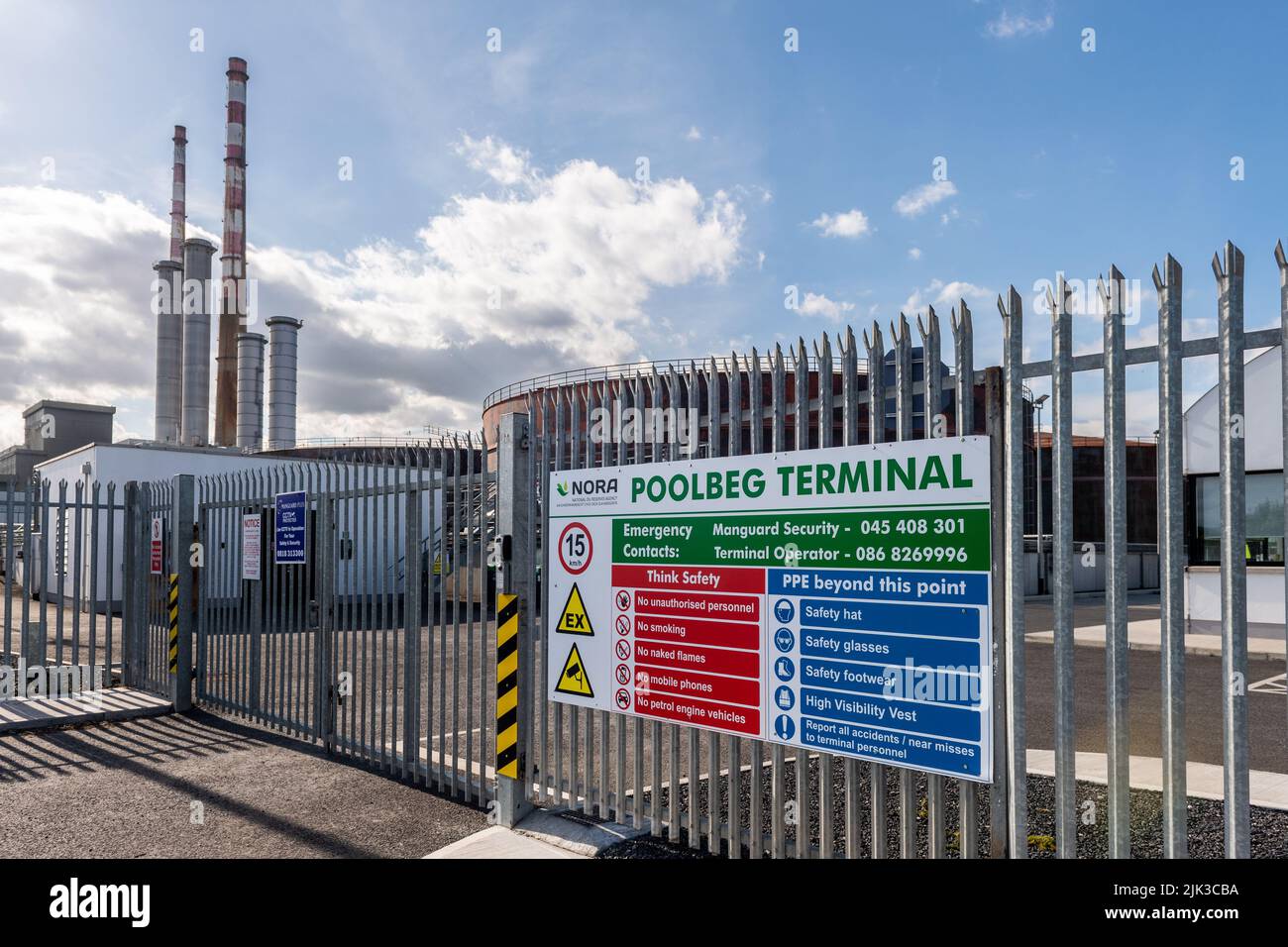 Poolbeg Oil Terminal in Dublin, Ireland Stock Photo Alamy
