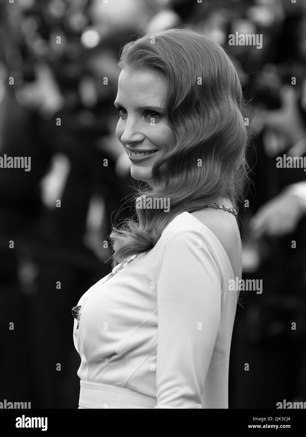 Cannes, France, 21th 05,2013: Jessica Chastain attends the Behind the Candelabra Premiere - The 66th Annual Cannes Film Festival at the Palais des Festivals in Cannes, France. Stock Photo