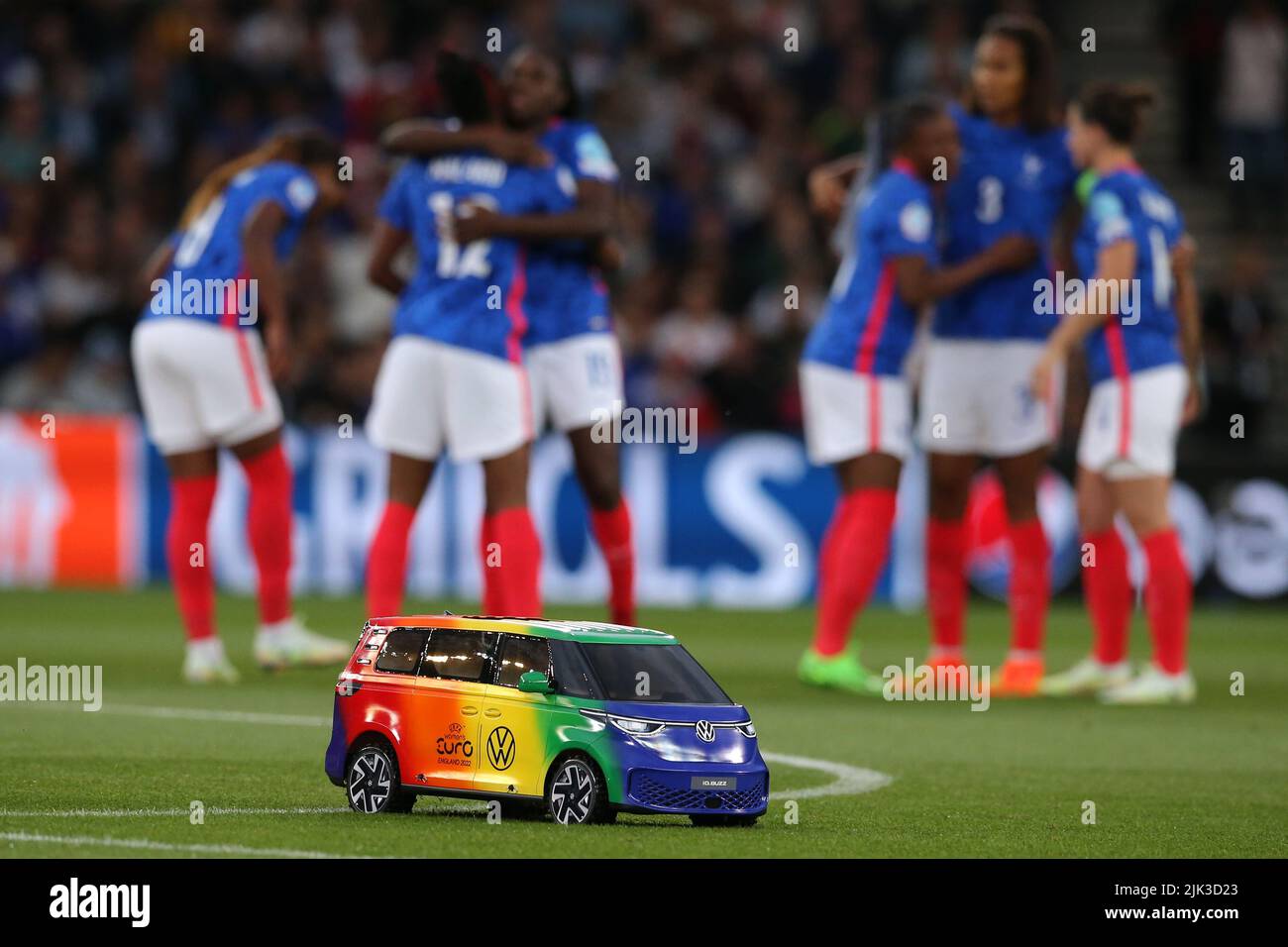 Milton Keynes, England, 27th July 2022. France players are pictured in