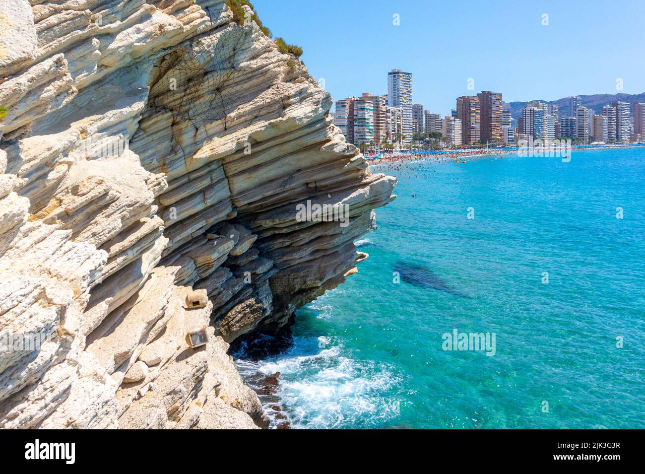Benidorm beach in Alicante, Spain Stock Photo
