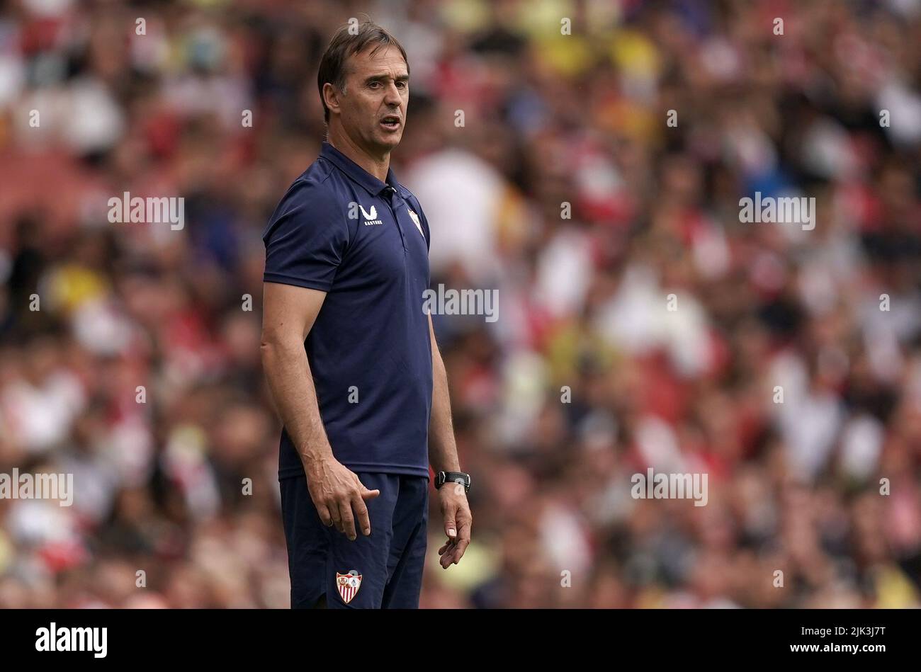 Sevilla manager Julen Lopetegui during the Emirates Cup final at the Emirates Stadium, London. Picture date: Saturday July 30, 2022. Stock Photo