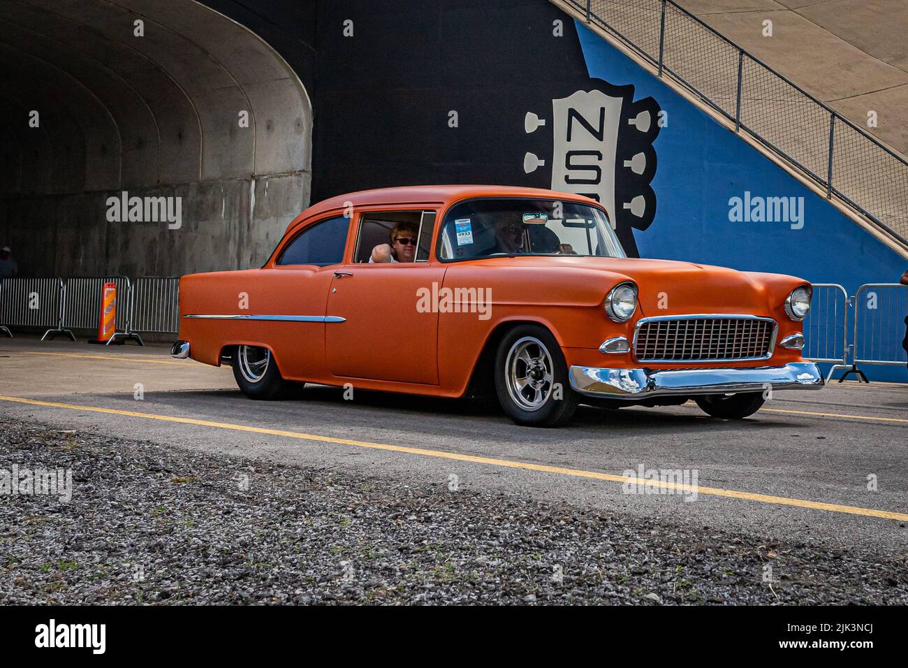 Lebanon, TN May 14, 2022 Wide angle front corner view of a 1955