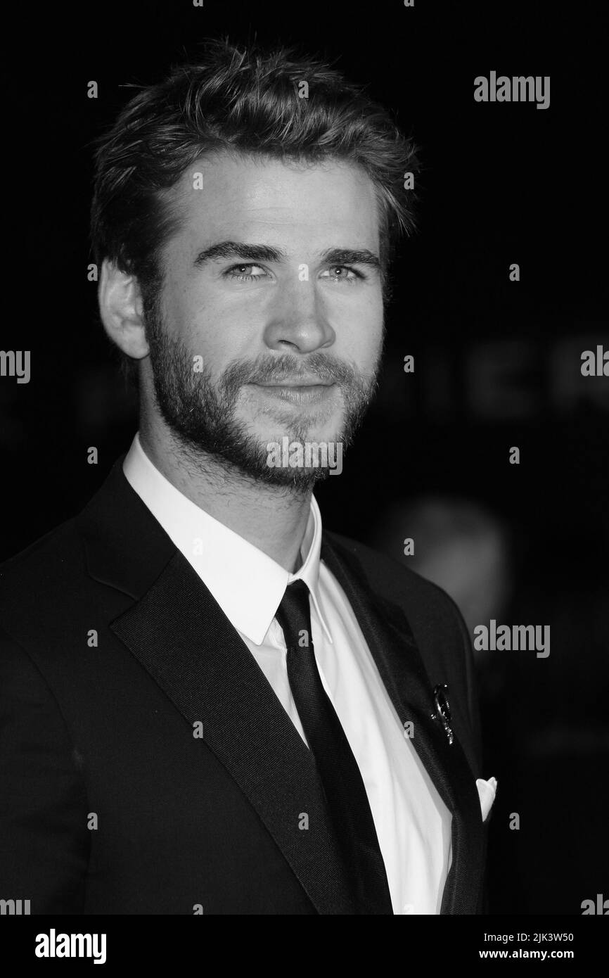 London, UK, 5th Nov 2015: Liam Hemsworth attends The Hunger Games: Mockingjay - Part 2 - UK film premiere in London Stock Photo