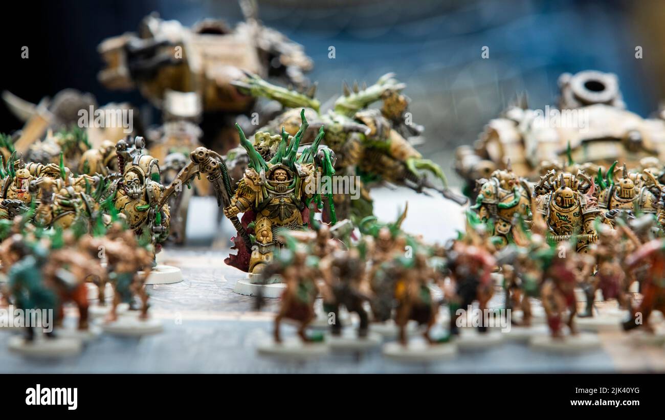 Chaos Space Marines Death Guard Painted Warhammer Figures Games © Clarissa Debenham