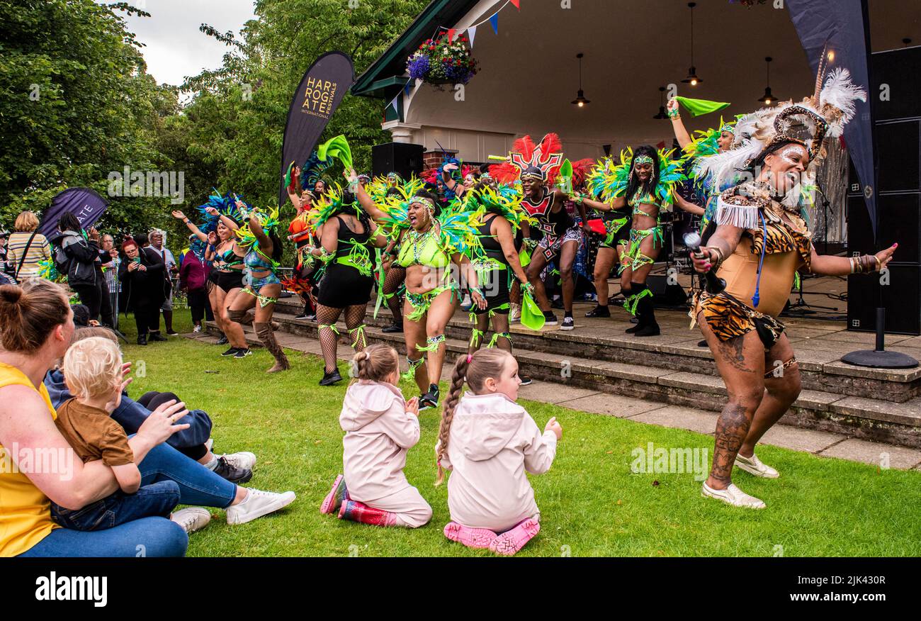Harrogate, 30th July 2022. The Harrogate Carnival is taking place today under gloomy skies. Picture Credit: ernesto rogata/Alamy Live News Stock Photo