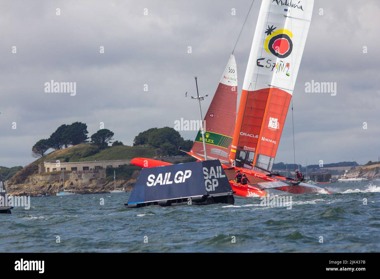 SailGP, Plymouth, UK. 30th July, 2022. Day 1 for the Great British Sail