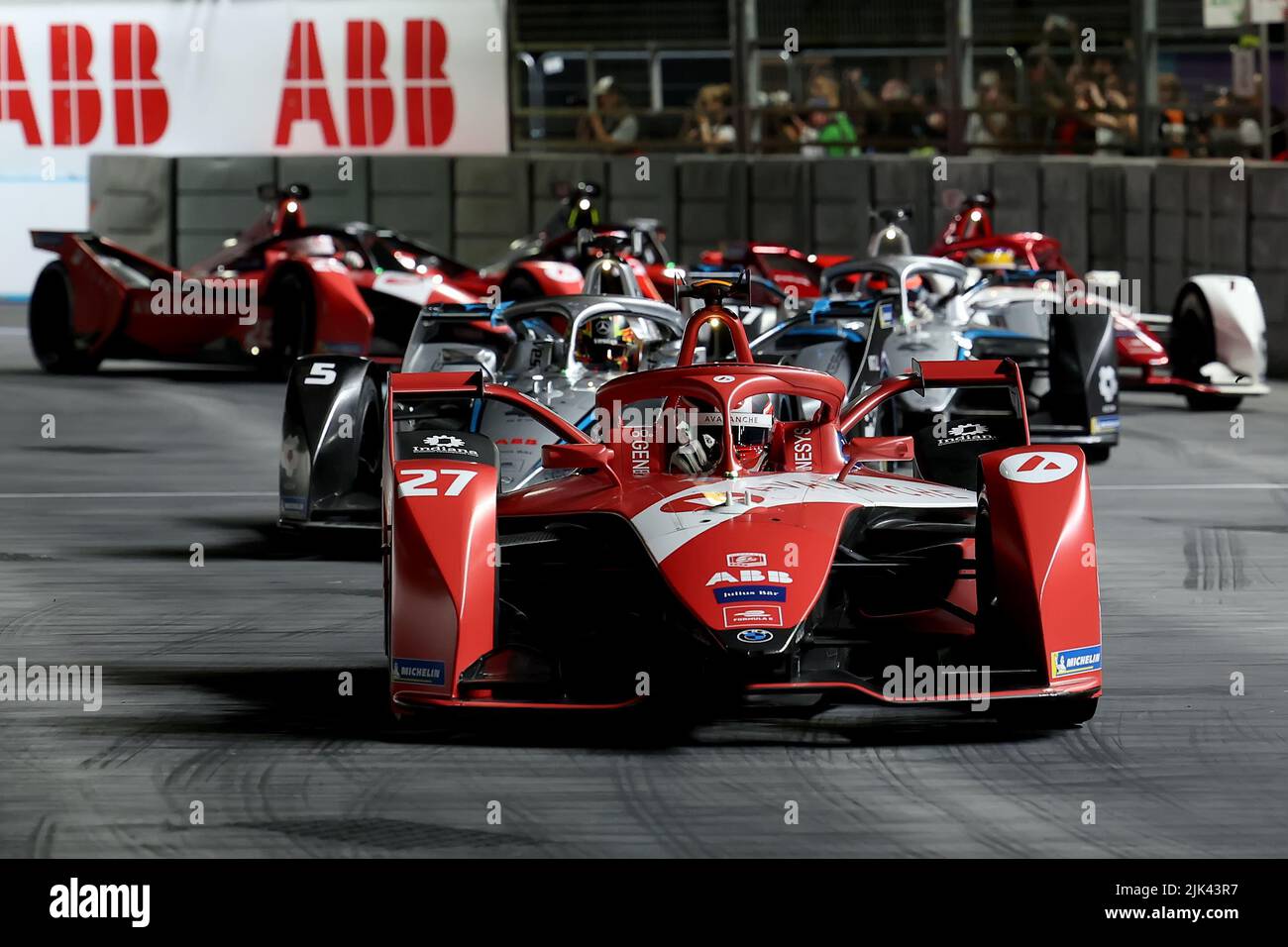 30th July 2022; ExCel E-Prix Circuit, Docklands, London, England; ABB ...