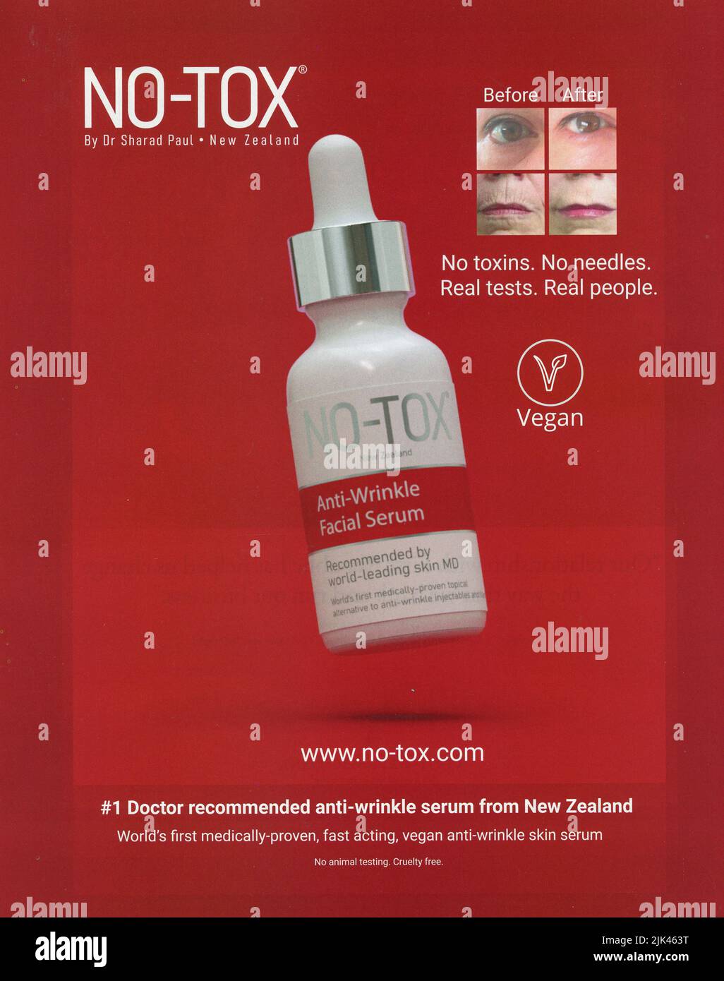 March 2022 "Vogue" magazine advert, USA Stock Photo