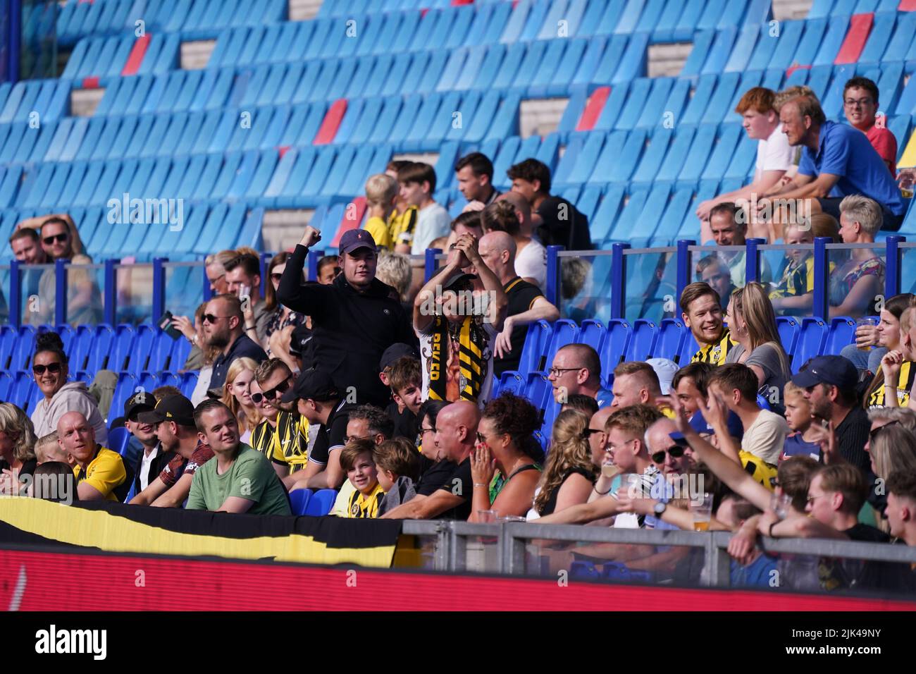 ARNHEM, NETHERLANDS - JULY 30: Vitesse fans during the Friendly match ...
