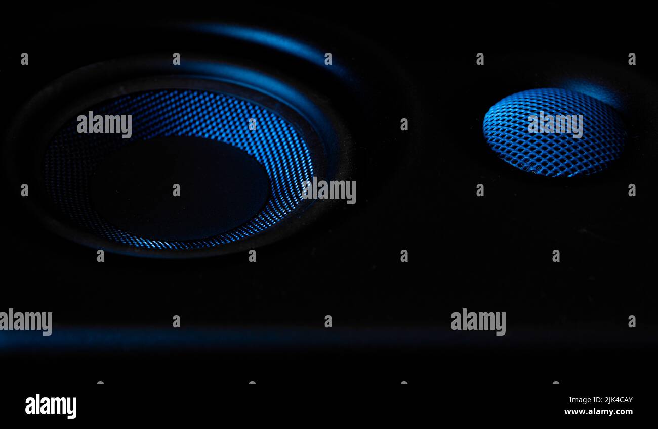 closeup of speakers as wallpaper for design purpose Stock Photo Alamy