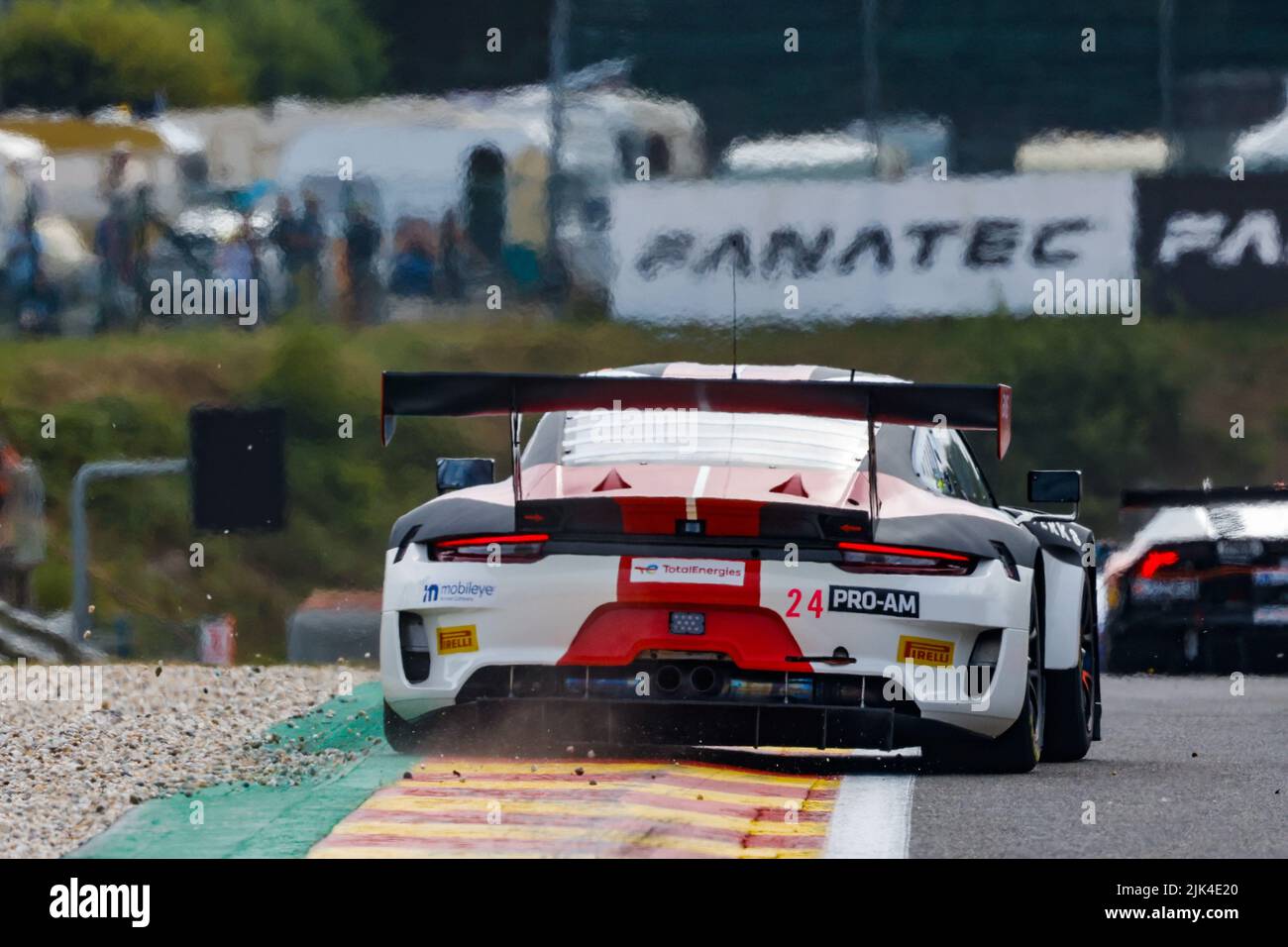 24 Herberth Motorsport, Porsche 911 GT3-R of Niki LEUTWILER, Stefan AUST, Alessio PICARIELLO, Nico MENZEL, in action during the TotalEnergies 24 hours of Spa 2022, 7th round of the 2022 Fanatec GT World Challenge Europe Powered by AWS, from July 27 to 31, 2021 on the Circuit de Spa-Francorchamps, in Stavelot, Belgium - Photo Paul Vaicle / DPPI Stock Photo