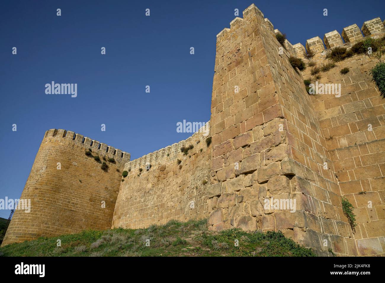 At the wall of the ancient fortress Naryn-Kala. Derbent, Dagestan Stock Photo