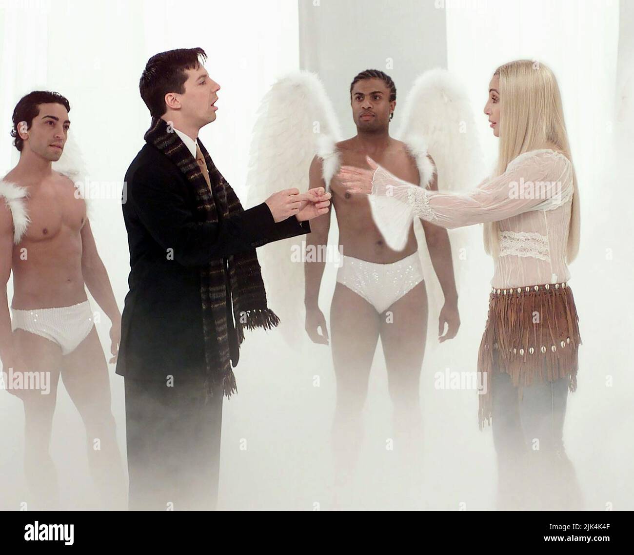 HAYES,CHER, WILL and GRACE : SEASON 4, 2001 Stock Photo