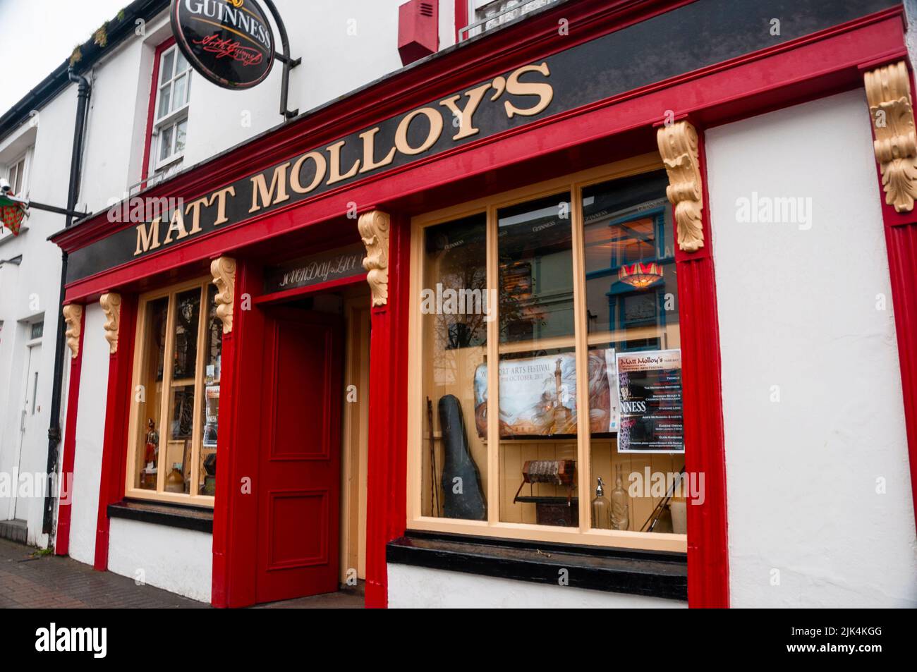 Matt Molloy's in Westport Ireland known for traditional Irish music sessions. Stock Photo