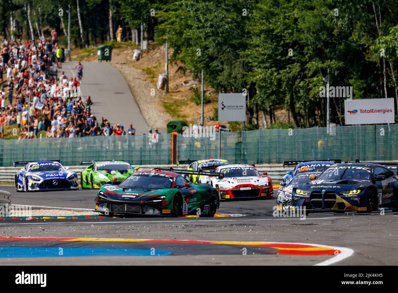 38 Jota, McLaren 720 S GT3 of Rob BELL, Oliver WILKINSON, Marvin KIRCHHÃ&#x96;FER, in action during the TotalEnergies 24 hours of Spa 2022, 7th round of the 2022 Fanatec GT World Challenge Europe Powered by AWS, from July 27 to 31, 2021 on the Circuit de Spa-Francorchamps, in Stavelot, Belgium - Photo: Paul Vaicle/DPPI/LiveMedia Stock Photo
