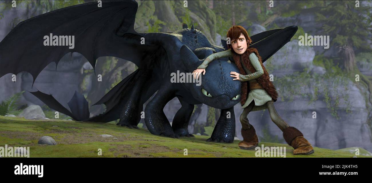 DRAGON,HICCUP, HOW TO TRAIN YOUR DRAGON, 2010 Stock Photo