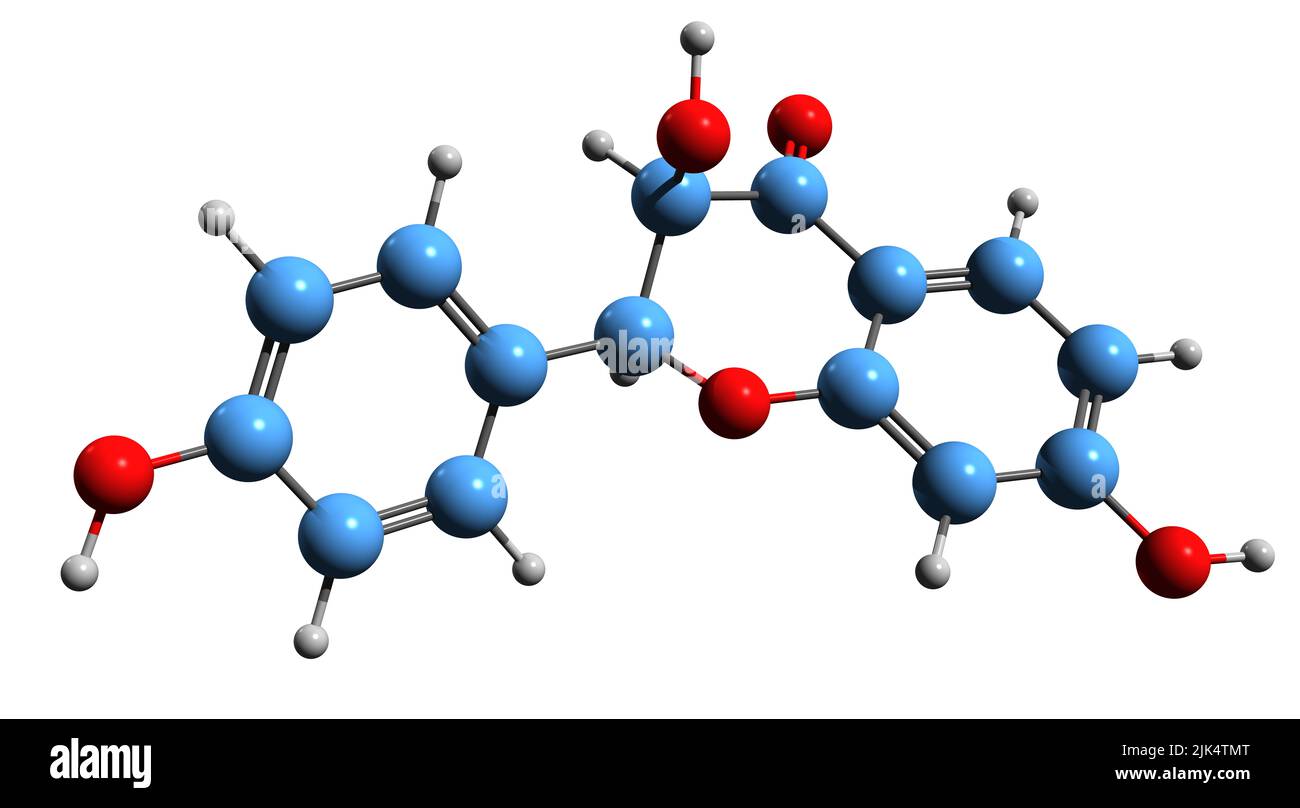 3D image of Garbanzol skeletal formula molecular chemical structure