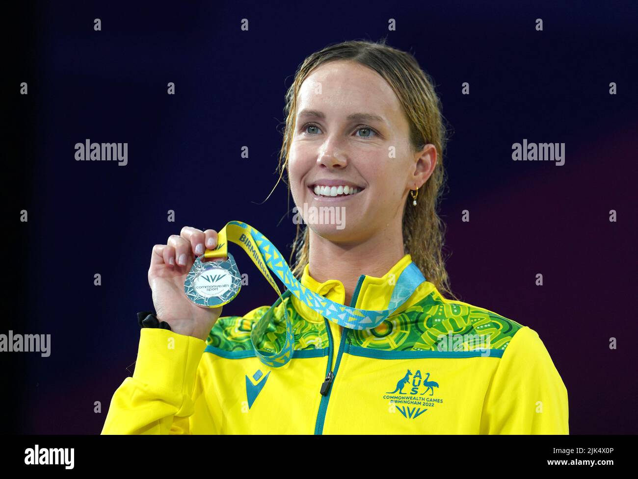 Australia's Emma McKeon after winning silver