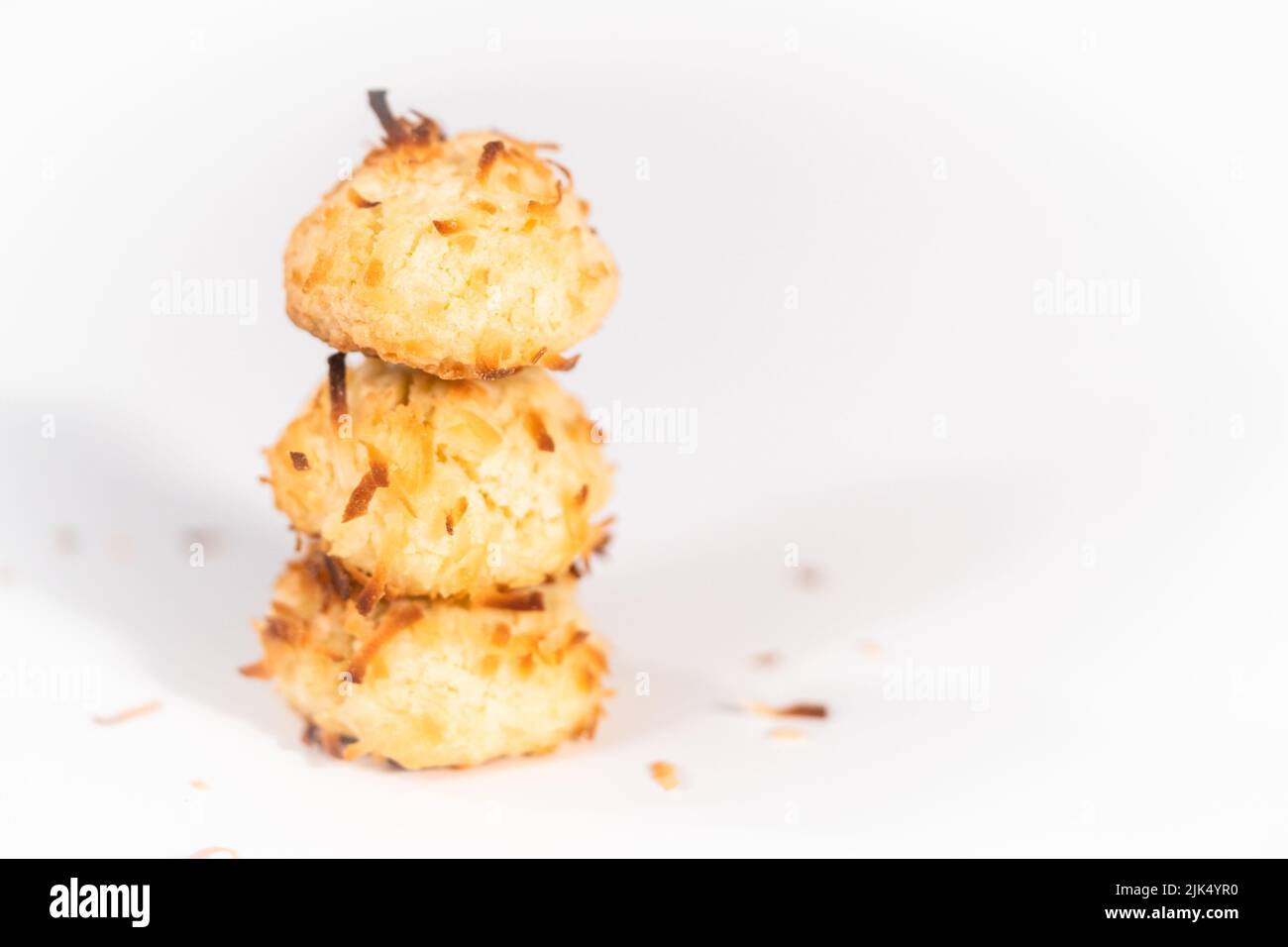 Homemade coconut cookies with coconut flakes Stock Photo Alamy