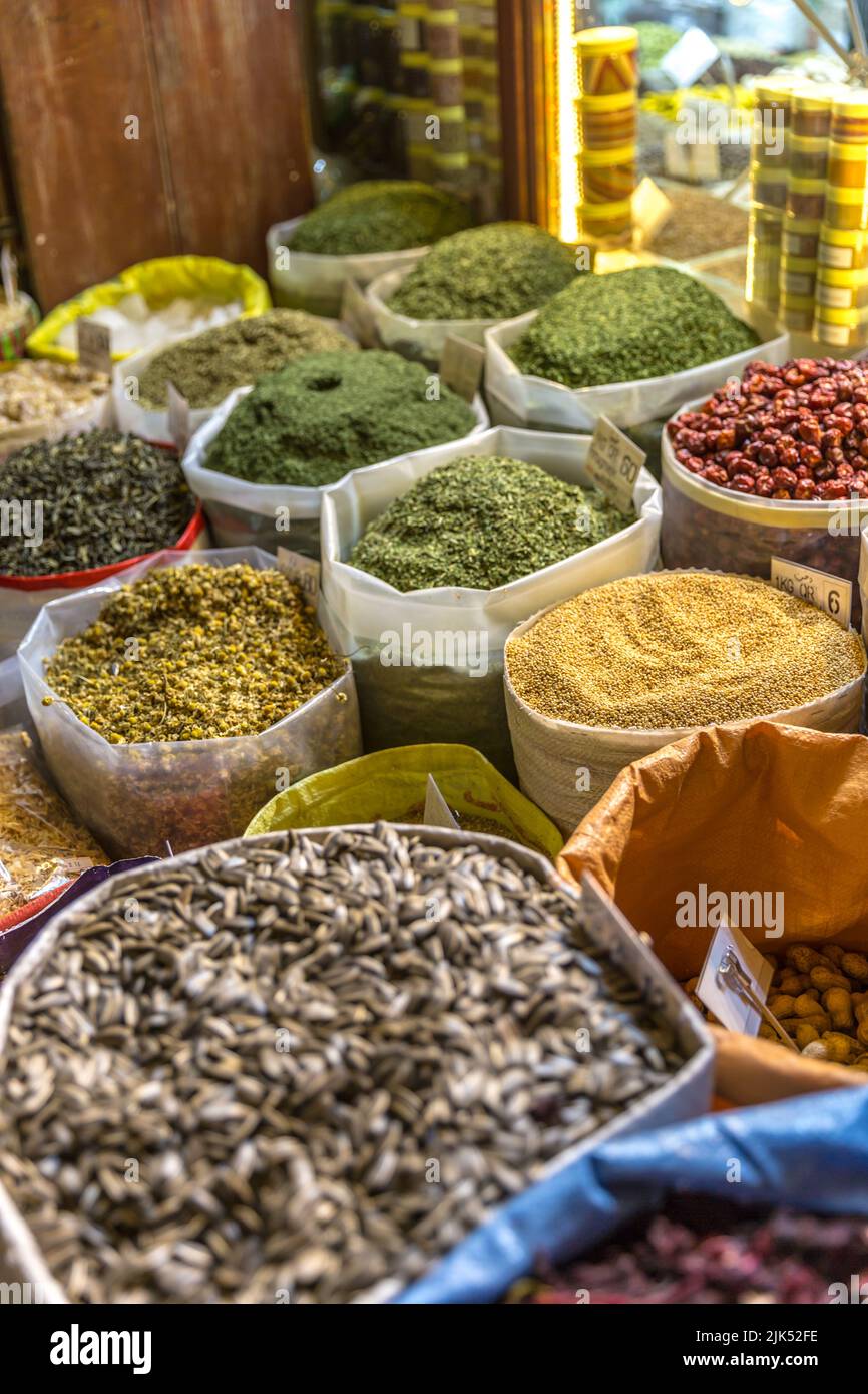 Herbs and spices in Doha, Qatar Stock Photo Alamy
